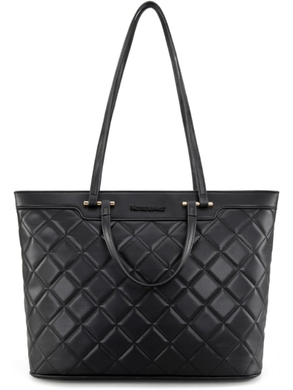 Stylish Quilted Tote Bag for Women | Fashionable Shoulder Handbag with Zipper